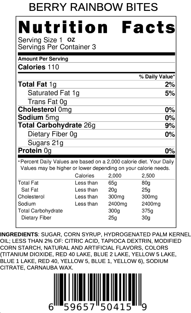 Berry Rainbow Bites