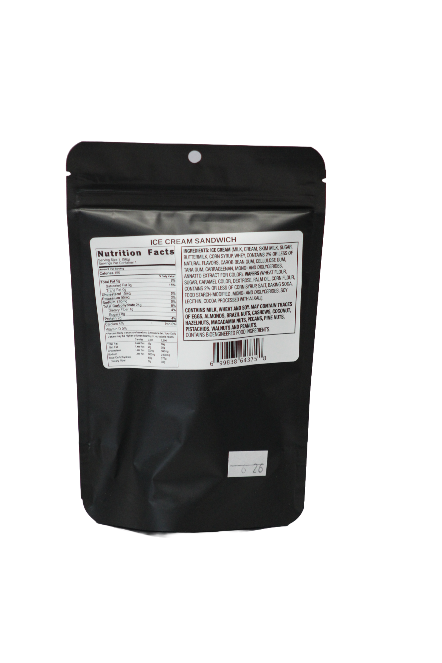 Freeze Dried Ice Cream Sandwich